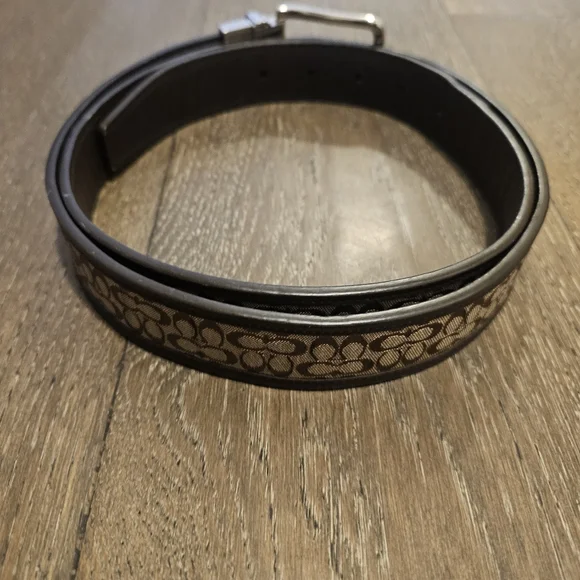Coach Brown Leather Belt Sz 42 - Picture 8 of 9